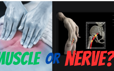 What is the difference between a muscle problem and a pinched nerve?